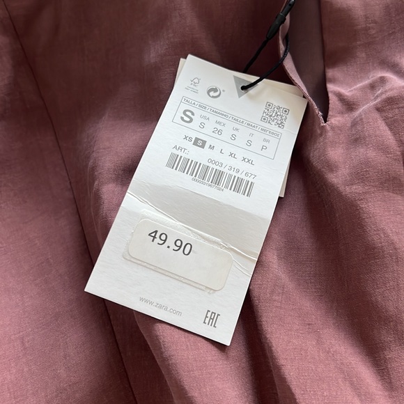 ZARA PURPLE BATWING DRESS - Picture 6 of 6